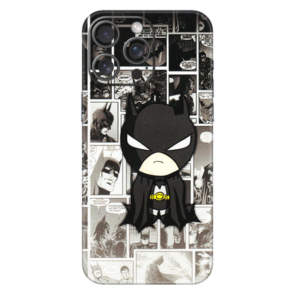 Apple iPhone Skins (All Models) - Toon Batman - 3D Embossed Finish (L-182) iPhone 15 Pro Max