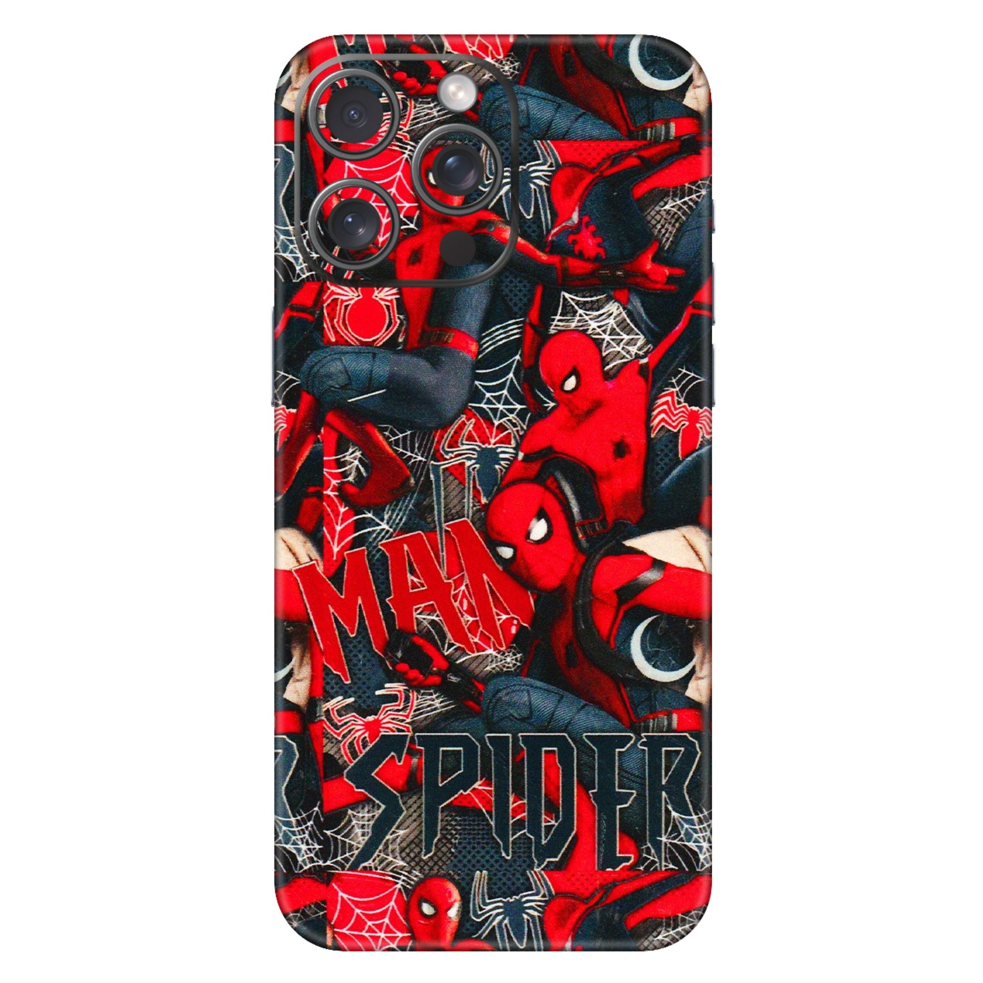 Apple iPhone Skins (All Models) - SpiderMan Cool - 3D Embossed Finish (L-188) iPhone 15 Pro Max