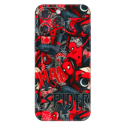 Apple iPhone Skins (All Models) - SpiderMan Cool - 3D Embossed Finish (L-188) iPhone 15 Pro Max