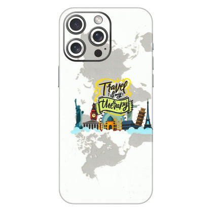 Apple iPhone Skins (All Models) - Travel Therapy - 3D Embossed Finish (L-199) iPhone 15 Pro Max