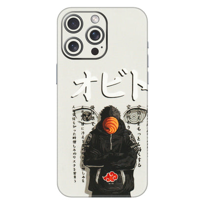 Apple iPhone Skins (All Models) - Obito Anime Eye - 3D Embossed Finish (L-19) iPhone 15 Pro Max