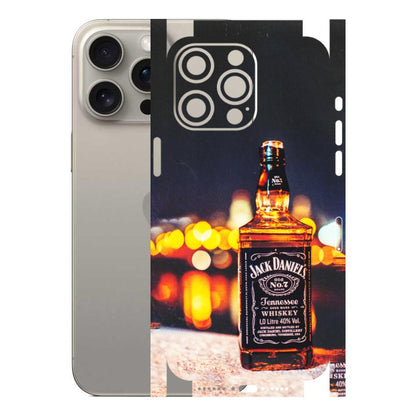 Apple iPhone Skins (All Models) - JD Whiskey Bottle - 3D Embossed Finish (L-20) iPhone 15 Pro Max