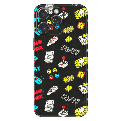 Apple iPhone Skins (All Models) - Gaming Doodles - 3D Embossed Finish (L-224) iPhone 15 Pro Max