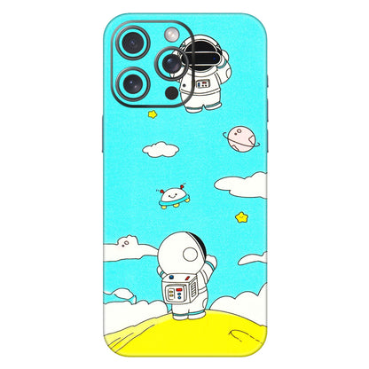 Apple iPhone Skins (All Models) - Blue Skies Astro Float - 3D Embossed Finish (L-230) iPhone 15 Pro Max