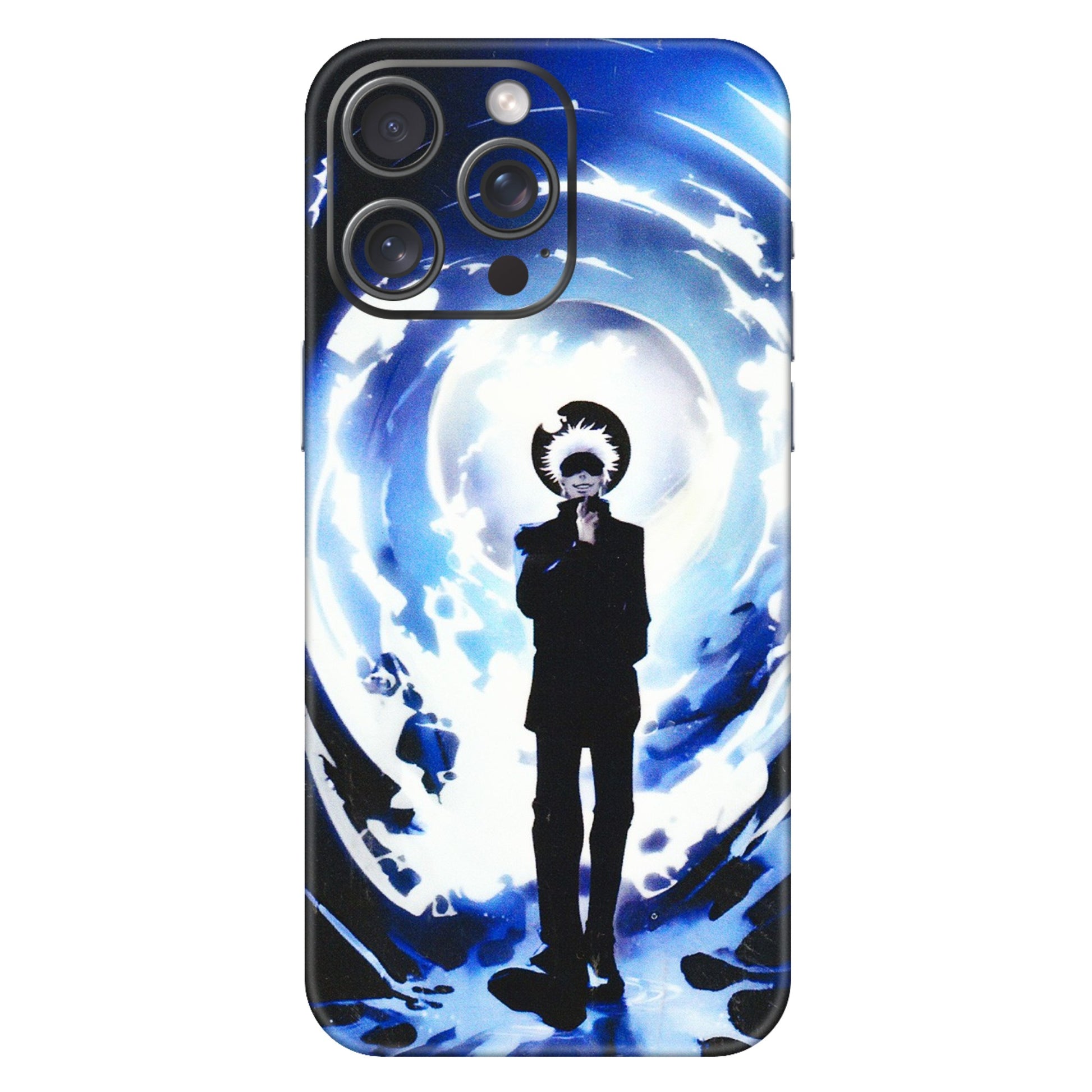Apple iPhone Skins (All Models) - Satoru Gojo Dark Blue - 3D Embossed Finish (L-235) iPhone 15 Pro Max
