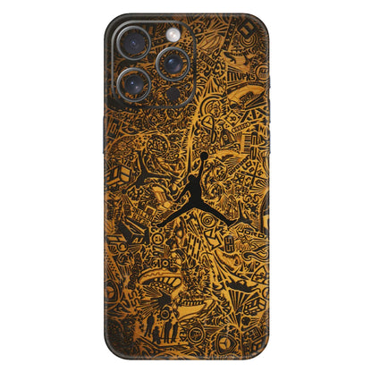 Apple iPhone Skins (All Models) - Premium Gold Basketball Player - 3D Embossed Finish (L-236) iPhone 15 Pro Max