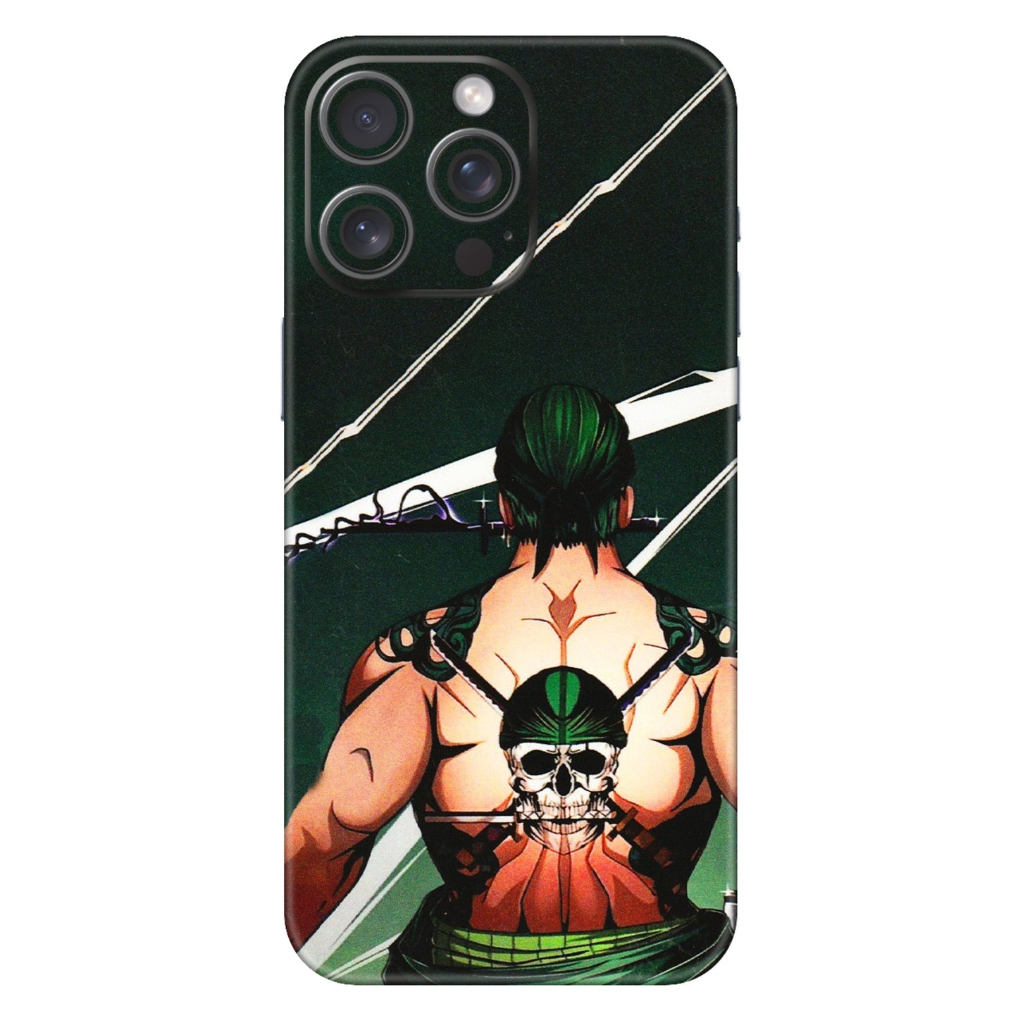 Apple iPhone Skins (All Models) - Zoro Anime - 3D Embossed Finish (L-23) iPhone 15 Pro Max