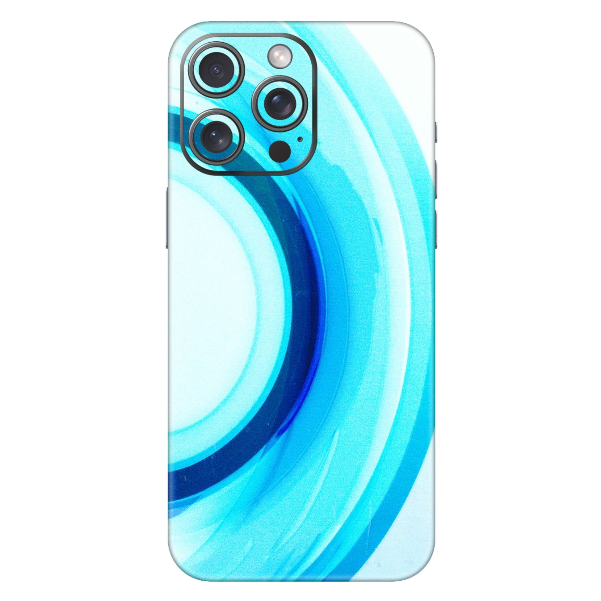 Apple iPhone Skins (All Models) - The Blue Curve - 3D Embossed Finish (L-244) iPhone 15 Pro Max