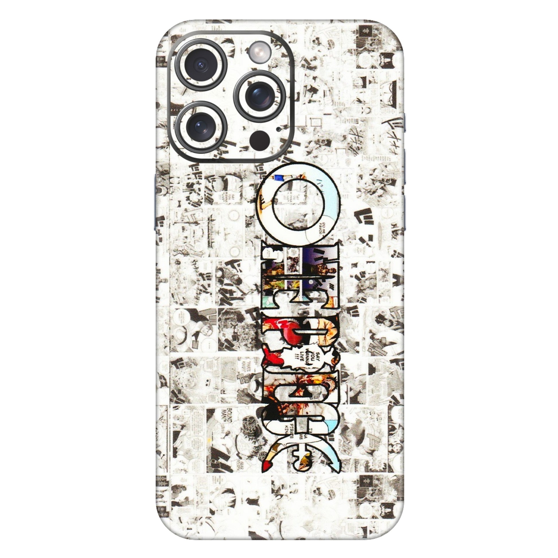 Apple iPhone Skins (All Models) - One Piece Manga - 3D Embossed Finish (L-26) iPhone 15 Pro Max