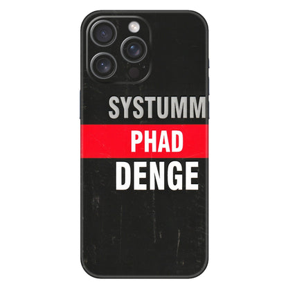 Apple iPhone Skins (All Models) - Systumm Phad Denge - 3D Embossed Finish (L-278) iPhone 15 Pro Max