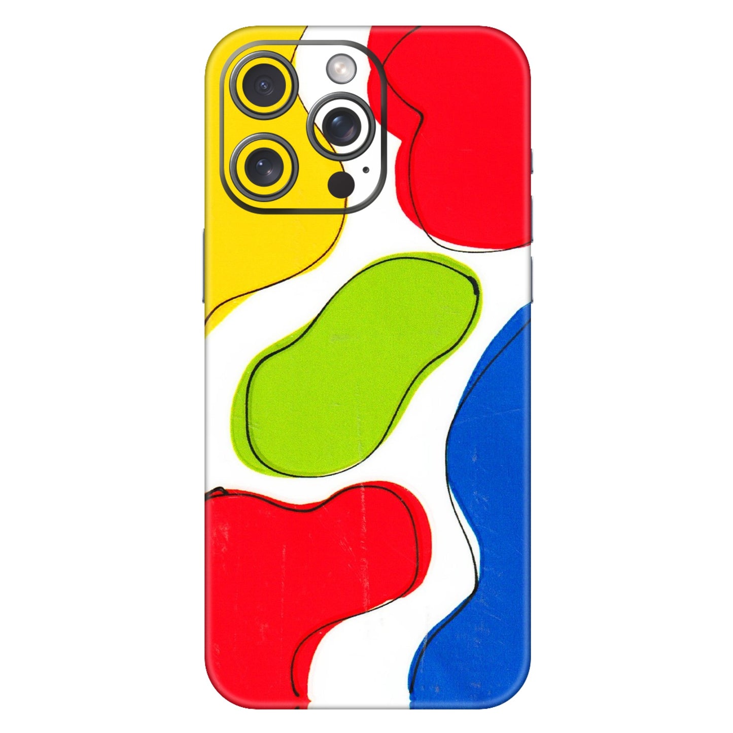 Apple iPhone Skins (All Models) - RGB Colour Paint - 3D Embossed Finish (L-284) iPhone 15 Pro Max