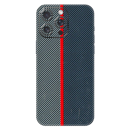 Apple iPhone Skins (All Models) - Blue Sober Lines - 3D Embossed Finish (L-305) iPhone 15 Pro Max