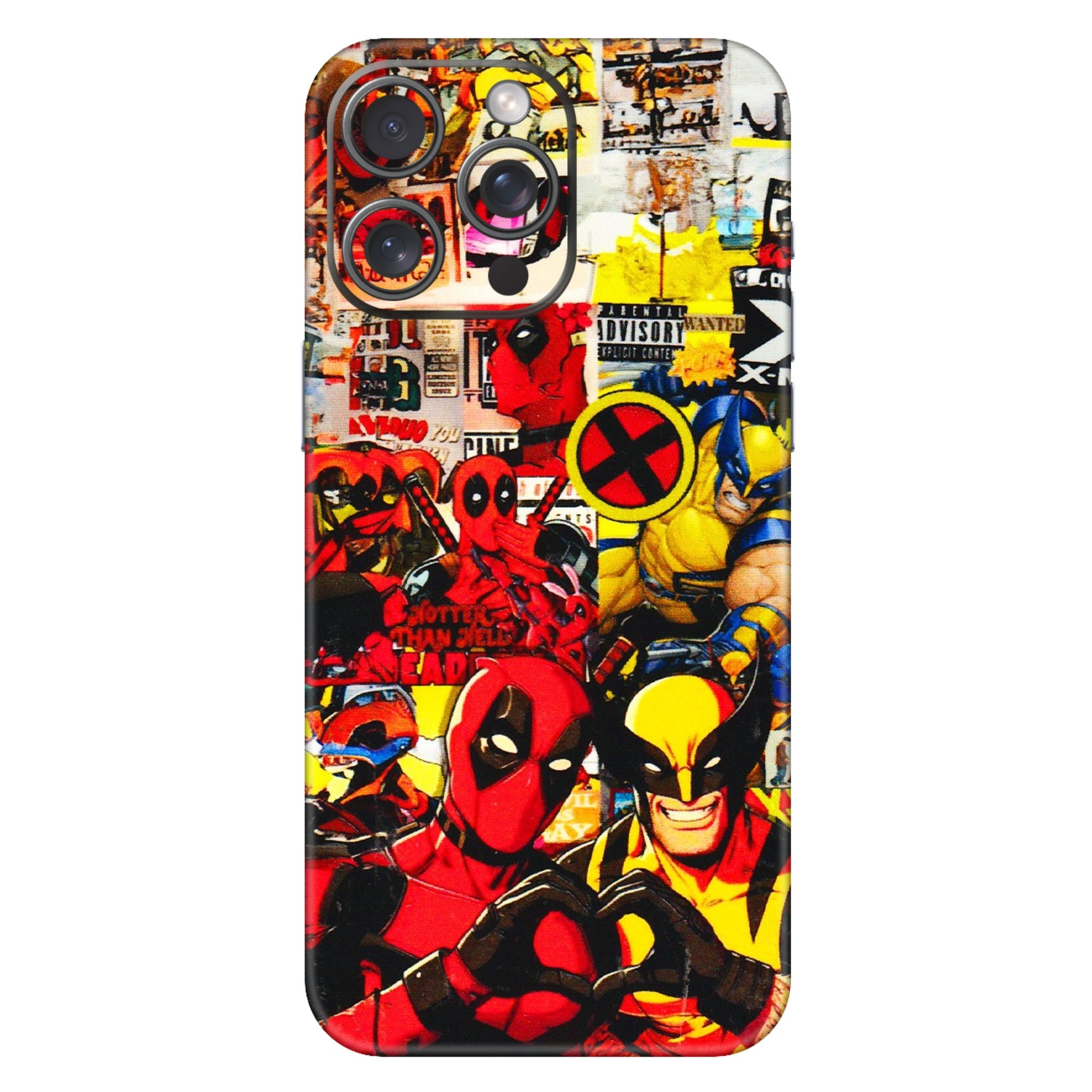 Apple iPhone Skins (All Models) - Spidy Wolverine - 3D Embossed Finish (L-310) iPhone 15 Pro Max