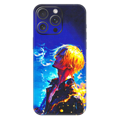 Apple iPhone Skins (All Models) - Sanji Vinsmoke One Piece - 3D Embossed Finish (L-319) iPhone 15 Pro Max