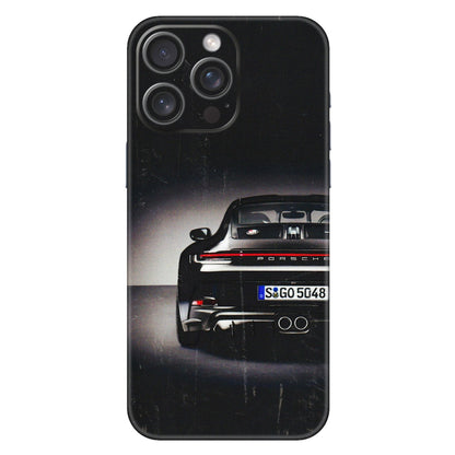 Apple iPhone Skins (All Models) - New Black Porsche GT3 - 3D Embossed Finish (L-327) iPhone 15 Pro Max