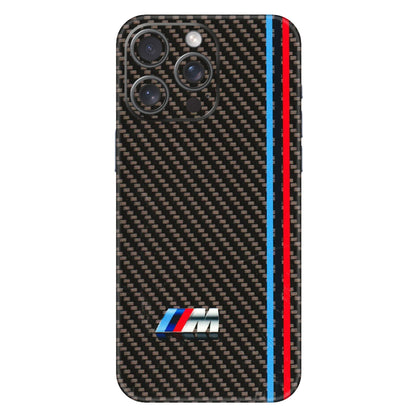 Apple iPhone Skins (All Models) - BM Carbon Fiber Feels - 3D Embossed Finish (L-38) iPhone 15 Pro Max