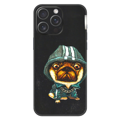 Apple iPhone Skins (All Models) - Puppy N Hoodie - 3D Embossed Finish (L-90) iPhone 15 Pro Max
