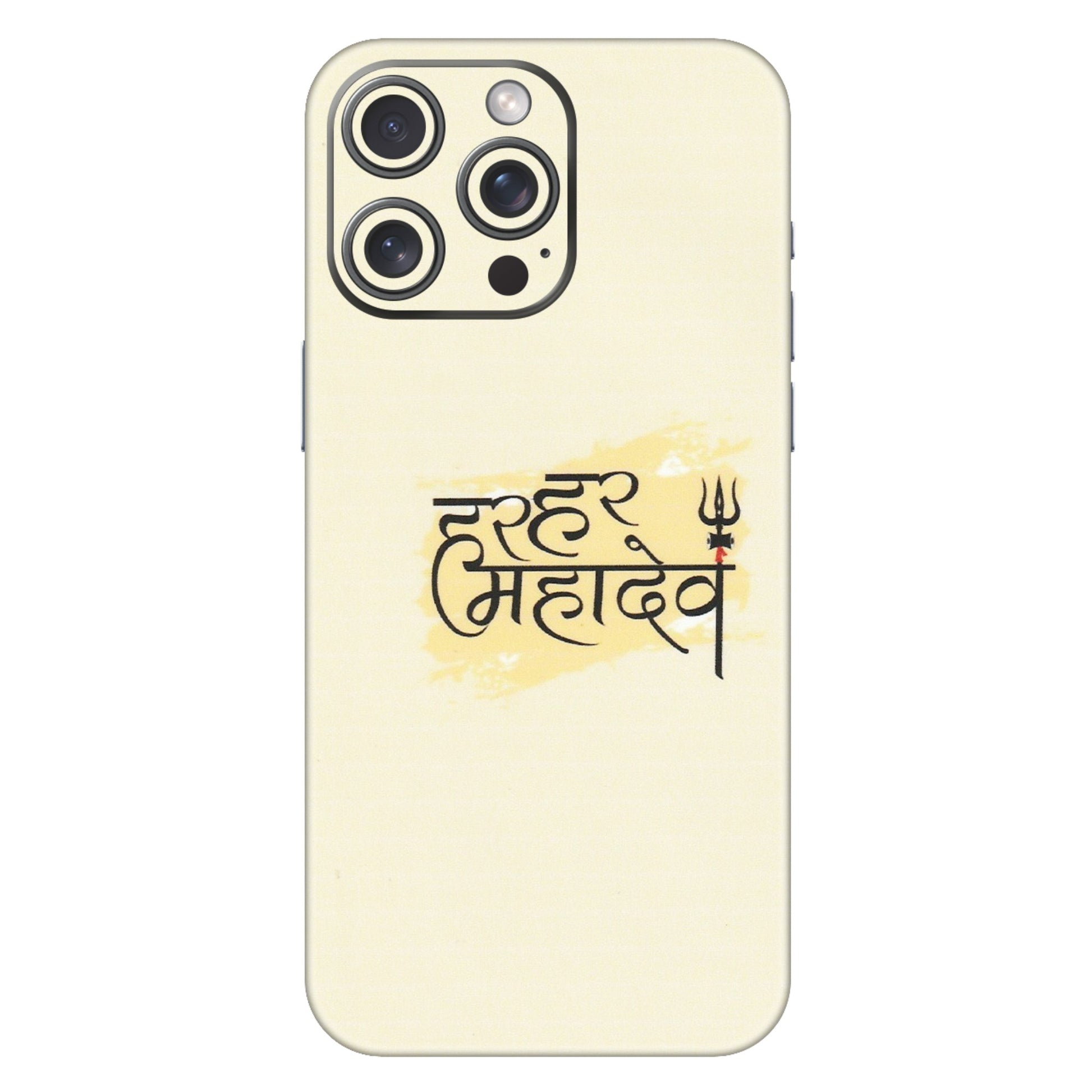 Apple iPhone Skins (All Models) - Har Har Mahadev - Matte Finish (M-10) iPhone 15 Pro Max