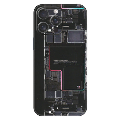 Apple iPhone Skins (All Models) - Motherboard Circuit Layout - Matte Finish (M-117) iPhone 15 Pro Max