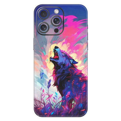 Apple iPhone Skins (All Models) - New Wild Wolf Abstract - Matte Finish (M-125) iPhone 15 Pro Max