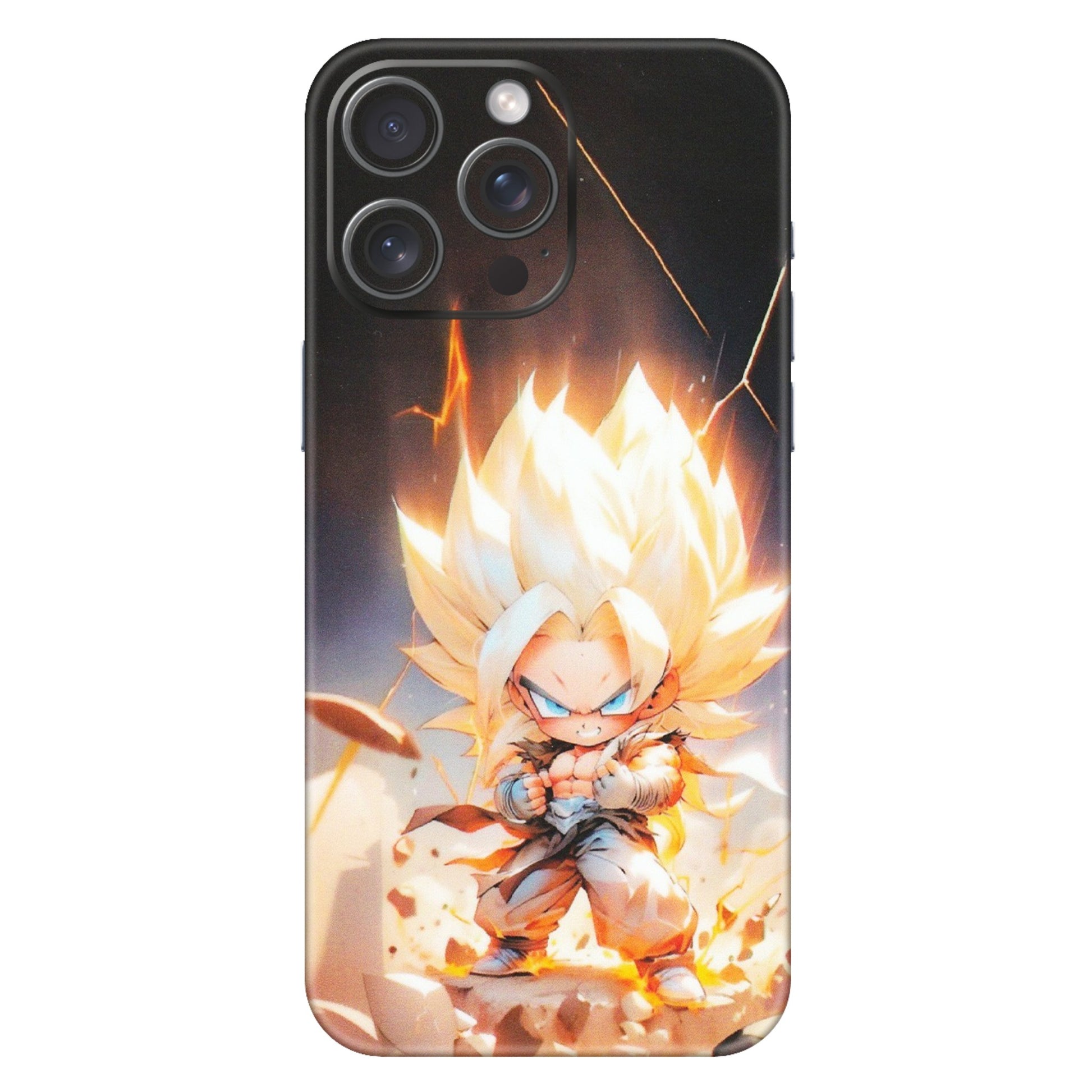 Apple iPhone Skins (All Models) - Goku Dragon Cute Anime - Matte Finish (M-131) iPhone 15 Pro Max