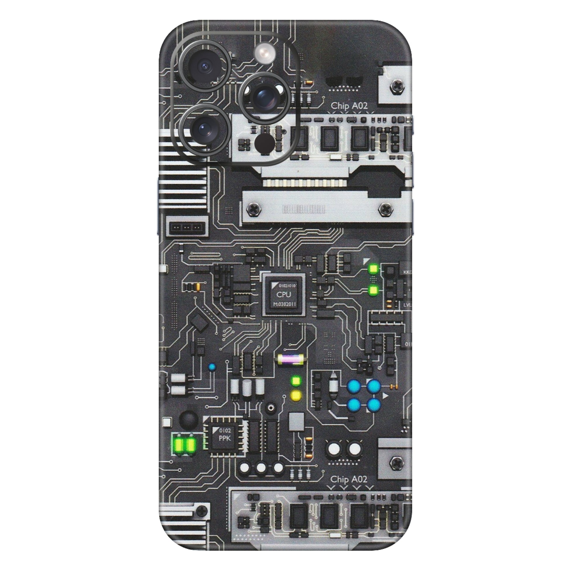 Apple iPhone Skins (All Models) - Motherboard Internals - Matte Finish (M-135) iPhone 15 Pro Max