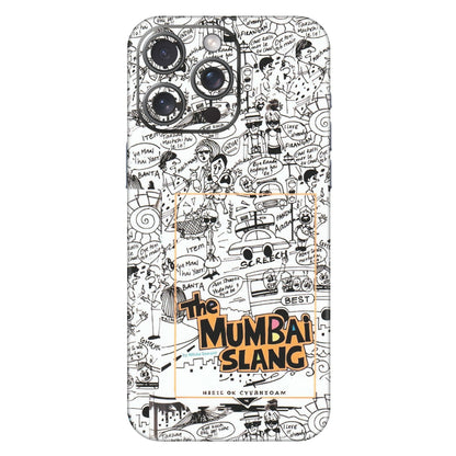 Apple iPhone Skins (All Models) - The Mumbai Slang - Matte Finish (M-142) iPhone 15 Pro Max