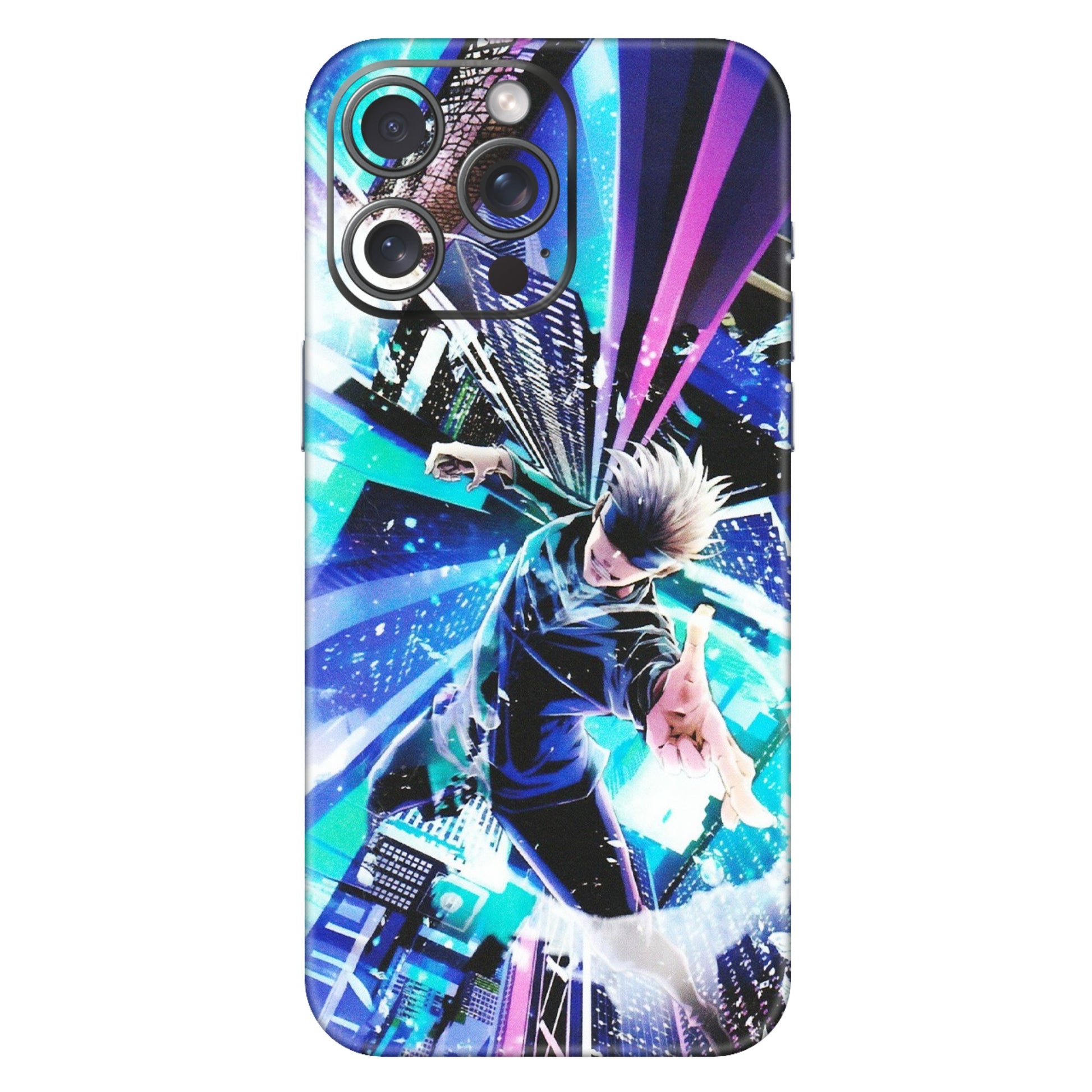 Apple iPhone Skins (All Models) - Manga Action Jujustu Kaisen Anime - Matte Finish (M-155) iPhone 15 Pro Max