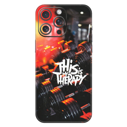 Apple iPhone Skins (All Models) - GYM Lover Therapy - Matte Finish (M-160) iPhone 15 Pro Max