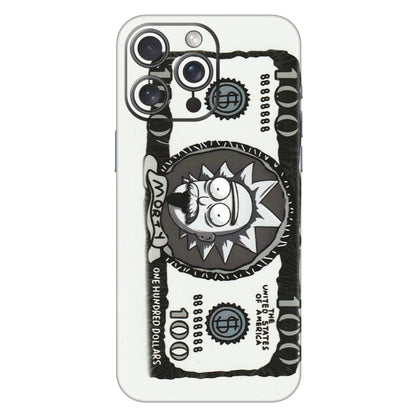 Apple iPhone Skins (All Models) - Rick And Morty Hundred Dollar Anime - Matte Finish (M-161) iPhone 15 Pro Max