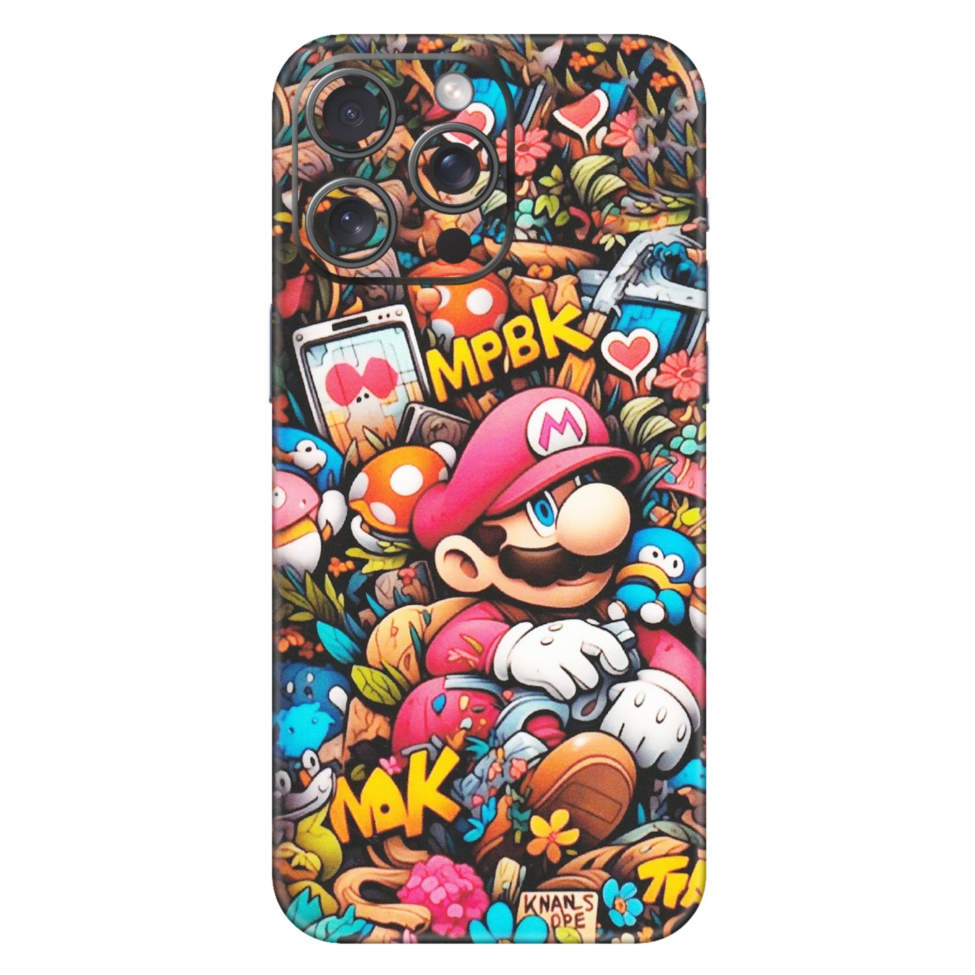 Apple iPhone Skins (All Models) - Super Mario Bros Artistic - Matte Finish (M-173) iPhone 15 Pro Max
