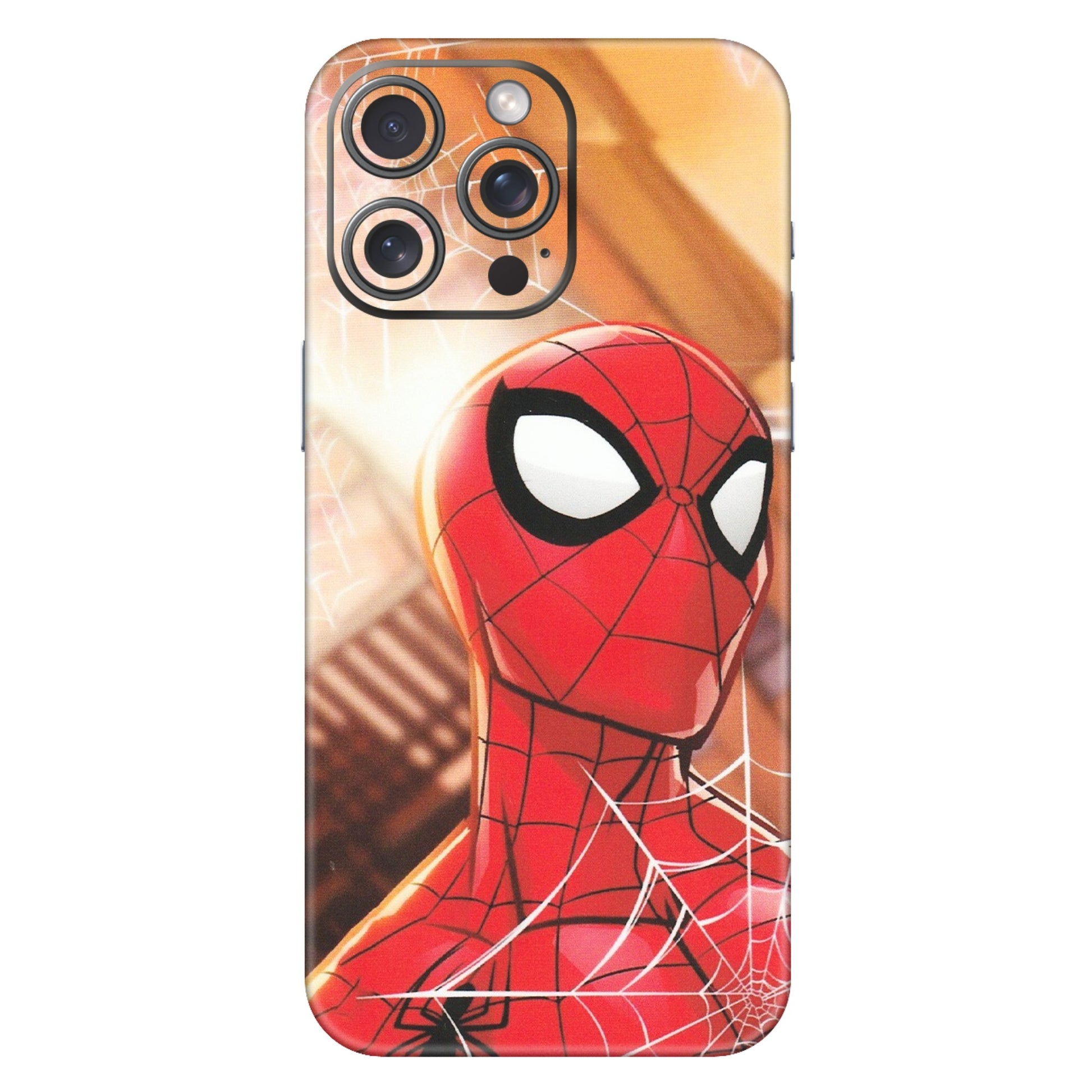 Apple iPhone Skins (All Models) - Spiderman Face New - Matte Finish (M-41) iPhone 15 Pro Max
