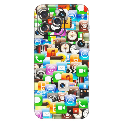 Apple iPhone Skins (All Models) - All Apple Icons - Matte Finish (M-93) iPhone 15 Pro Max