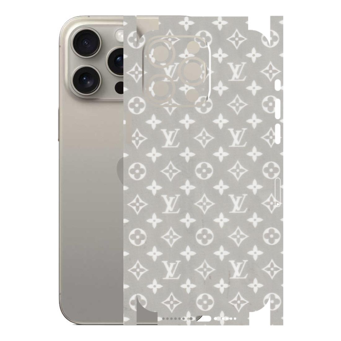 Apple iPhone Skins (All Models) - Luxury Brands Logo - Transparent Finish (T-07) iPhone 15 Pro Max