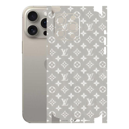 Apple iPhone Skins (All Models) - Luxury Brands Logo - Transparent Finish (T-07) iPhone 15 Pro Max