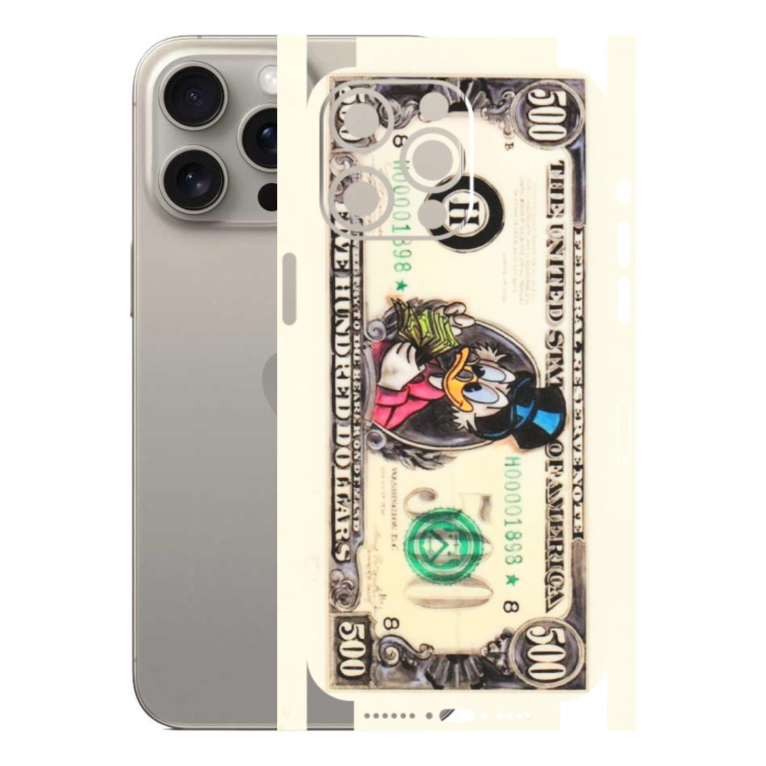 Apple iPhone Skins (All Models) - Five Hundred Dollar Duck - Transparent Finish (T-15) iPhone 15 Pro Max
