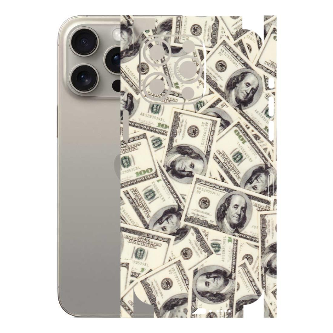 Apple iPhone Skins (All Models) - Dollar Lover - Transparent Finish (T-17) iPhone 15 Pro Max