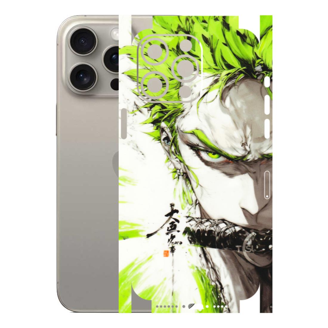 Apple iPhone Skins (All Models) - Roro Taku Anime - Transparent Finish (T-18) iPhone 15 Pro Max