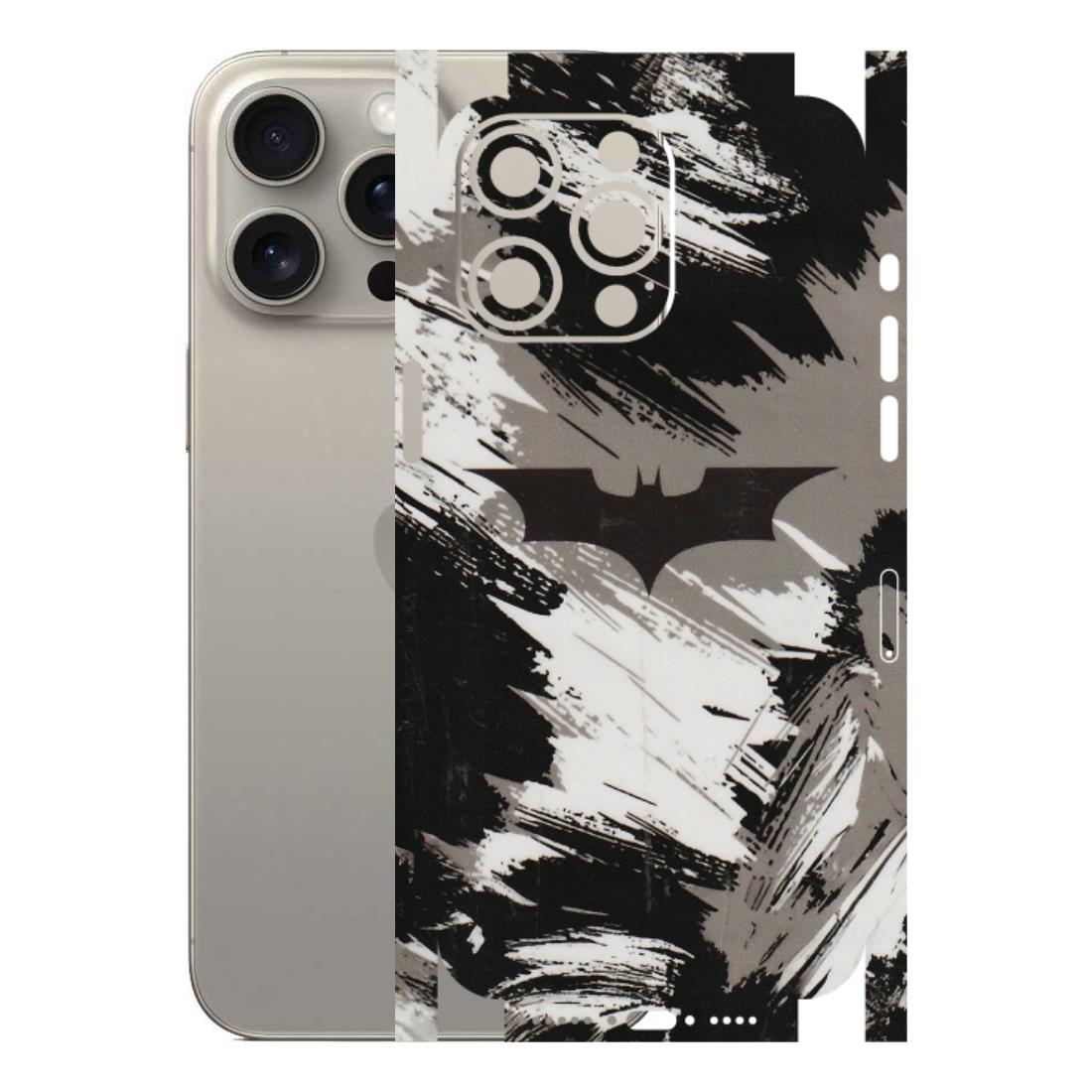 Apple iPhone Skins (All Models) - Batman Fleece DC - Transparent Finish (T-19) iPhone 15 Pro Max
