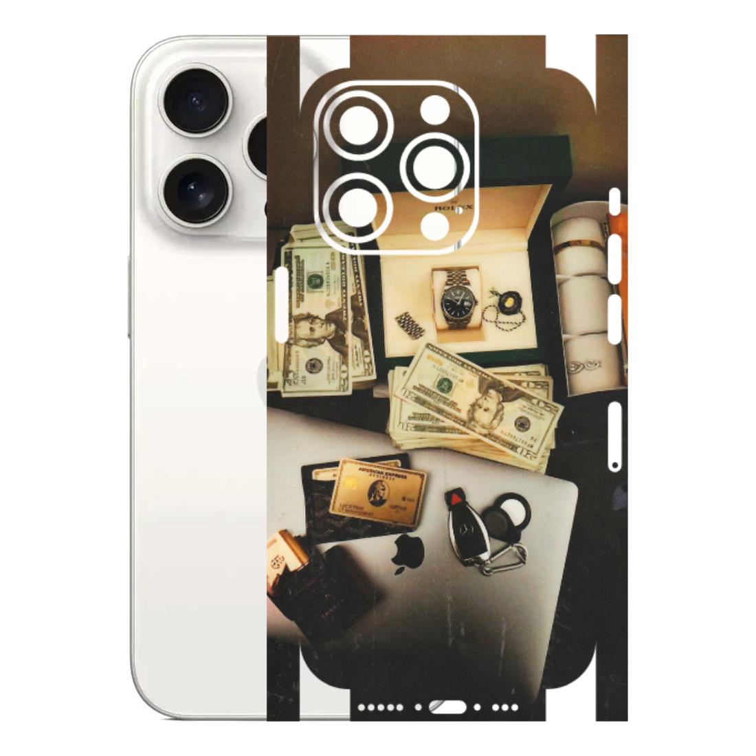 Apple iPhone Skins (All Models) - Luxury Lifestyle - Transparent Finish (T-11) iPhone 15 Pro