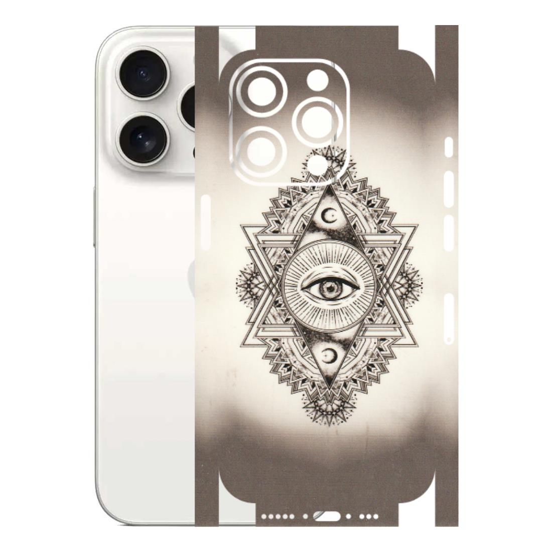 Apple iPhone Skins (All Models) - Illuminati Great Eye - Transparent Finish (T-14) iPhone 15 Pro