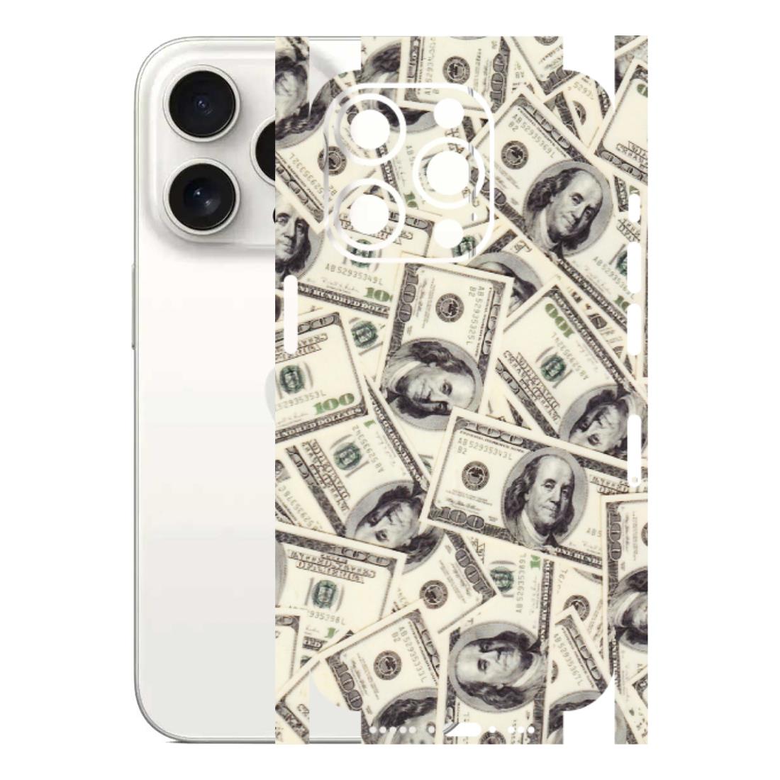 Apple iPhone Skins (All Models) - Dollar Lover - Transparent Finish (T-17) iPhone 15 Pro