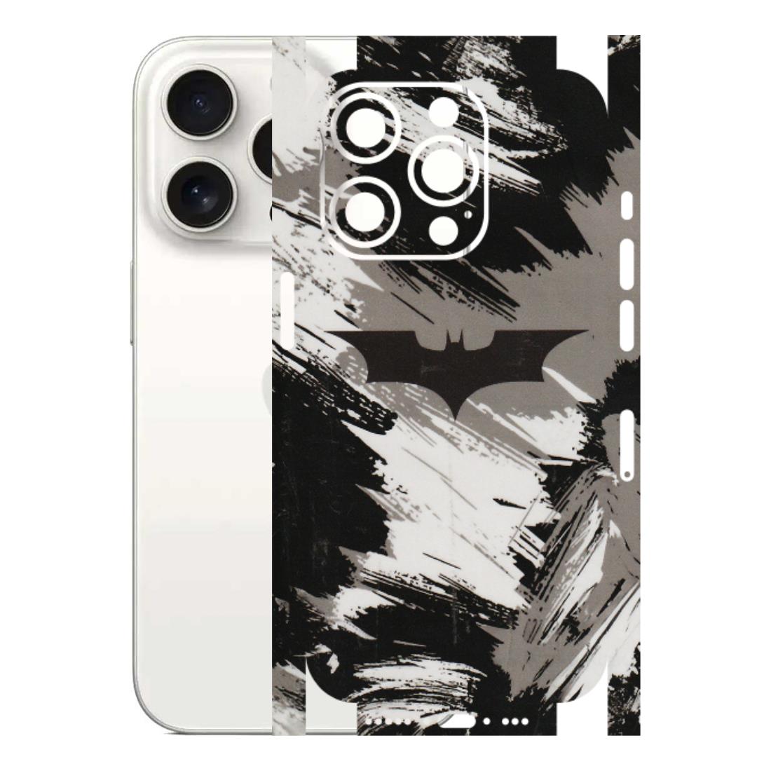 Apple iPhone Skins (All Models) - Batman Fleece DC - Transparent Finish (T-19) iPhone 15 Pro