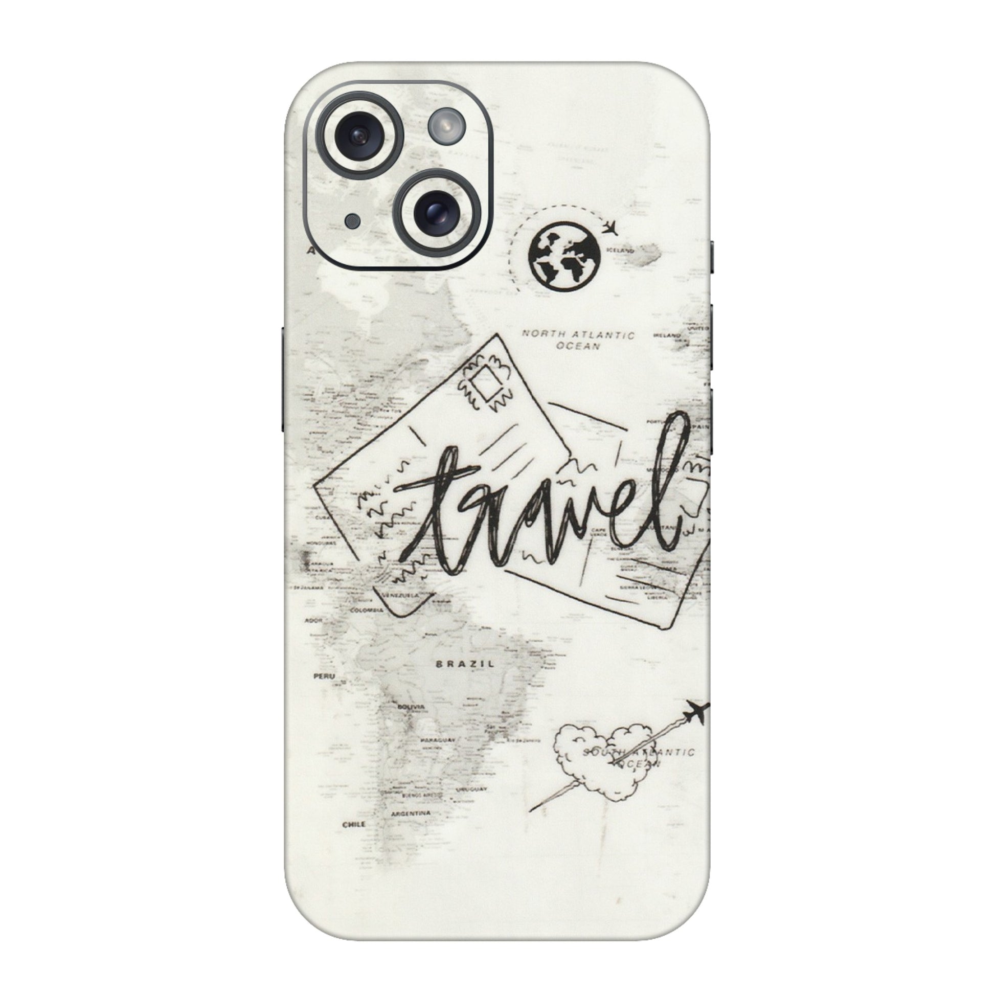 Apple iPhone Skins (All Models) - Travel Ticket - Transparent Finish (T-06) iPhone 15