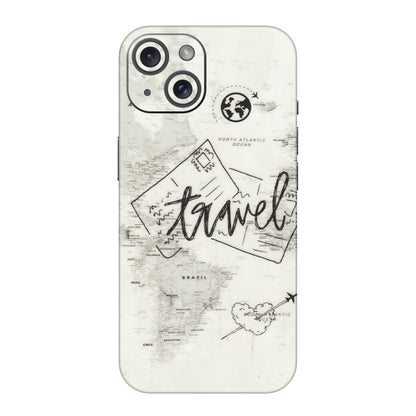 Apple iPhone Skins (All Models) - Travel Ticket - Transparent Finish (T-06) iPhone 15