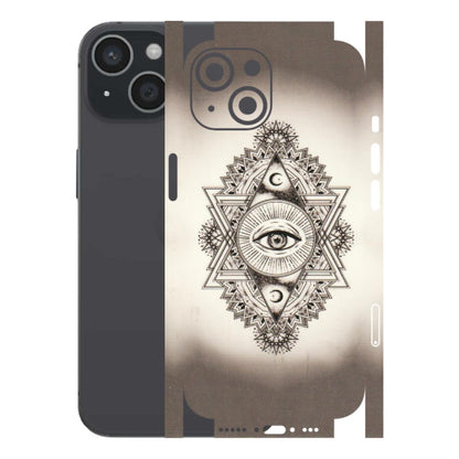 Apple iPhone Skins (All Models) - Illuminati Great Eye - Transparent Finish (T-14) iPhone 15