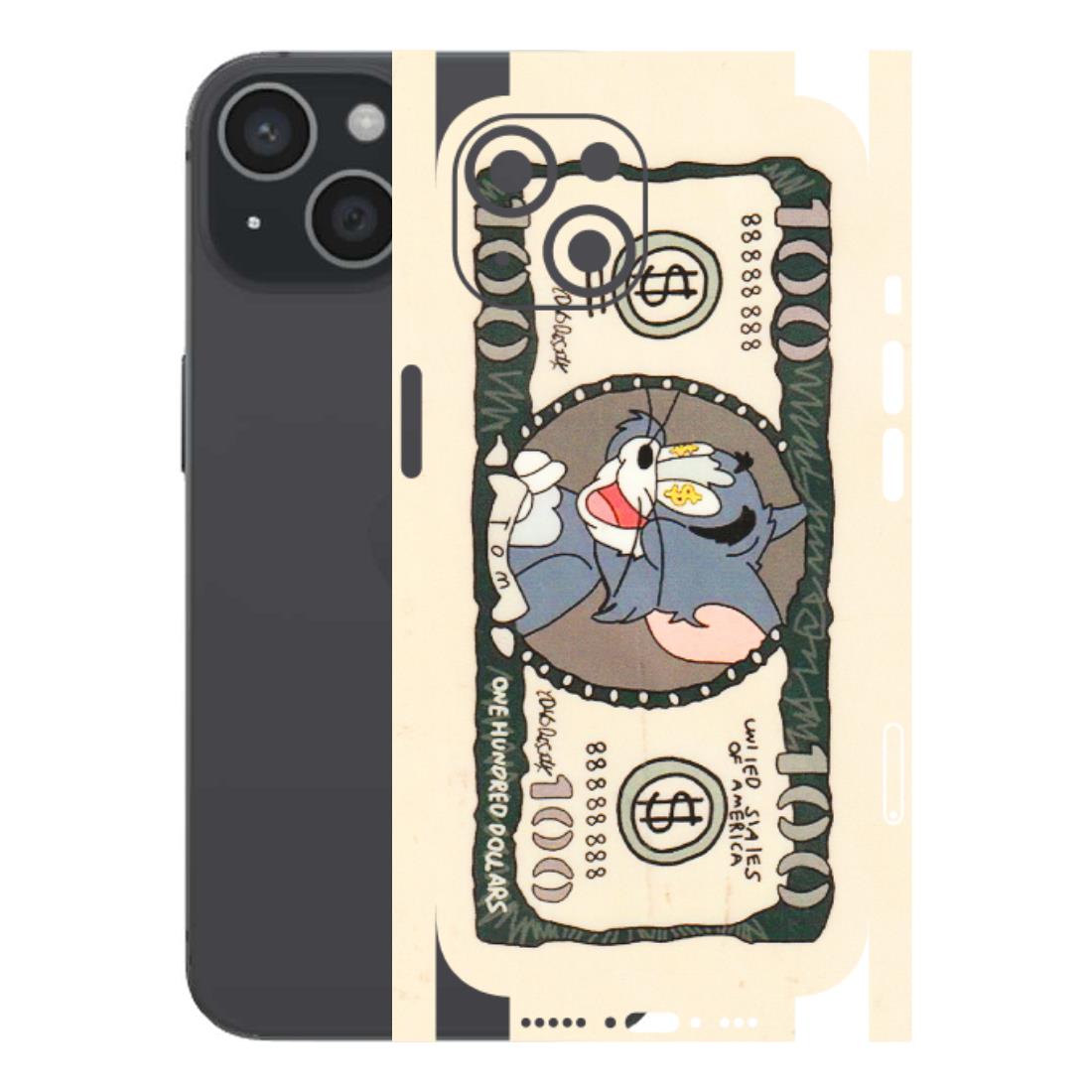 Apple iPhone Skins (All Models) - One Hundred Dollar Tom - Transparent Finish (T-16) iPhone 15