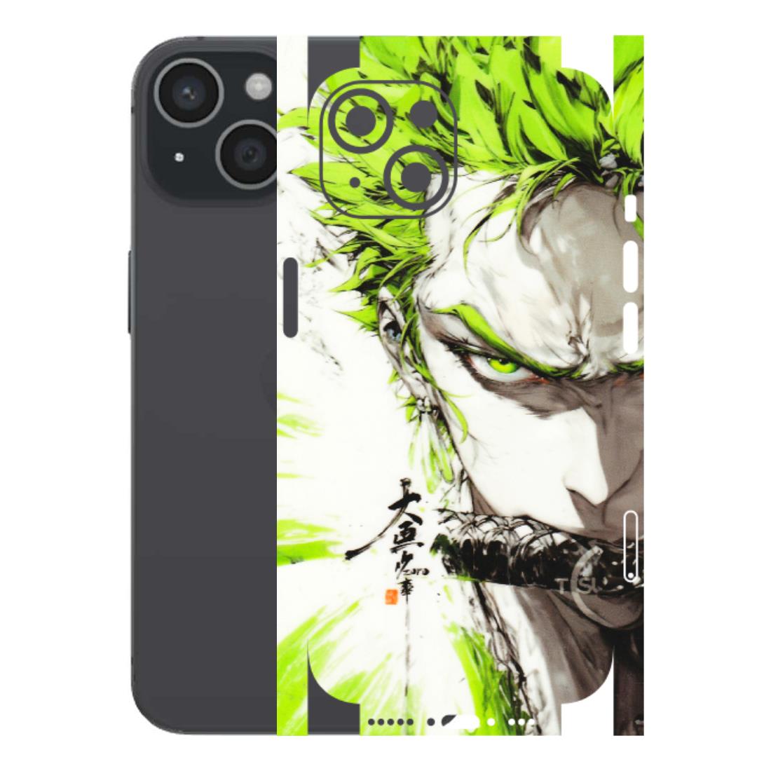 Apple iPhone Skins (All Models) - Roro Taku Anime - Transparent Finish (T-18) iPhone 15