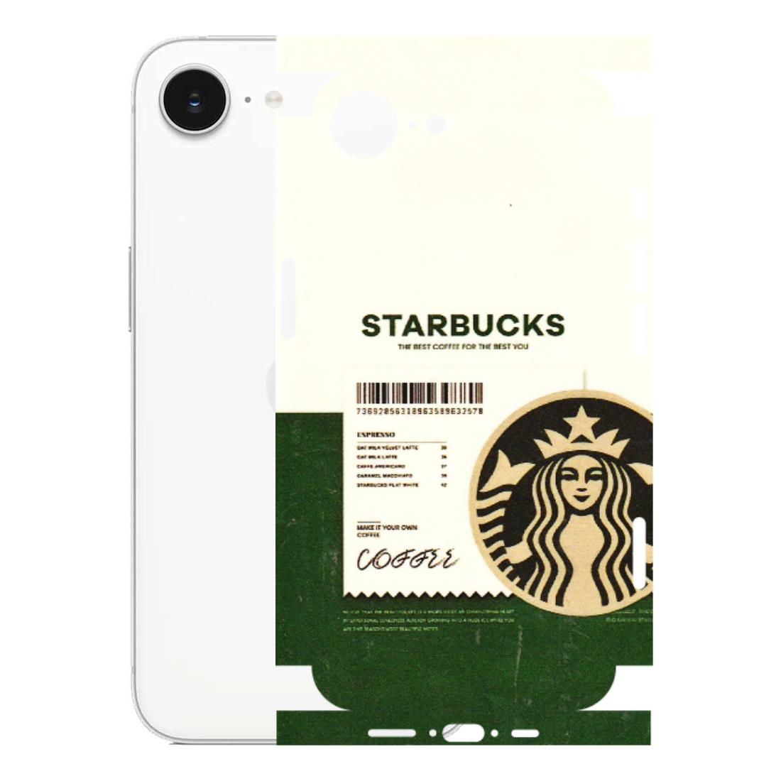 Apple iPhone Skins (All Models) - Starbucks Barcode - 3D Embossed Finish (L-308) iPhone 16E