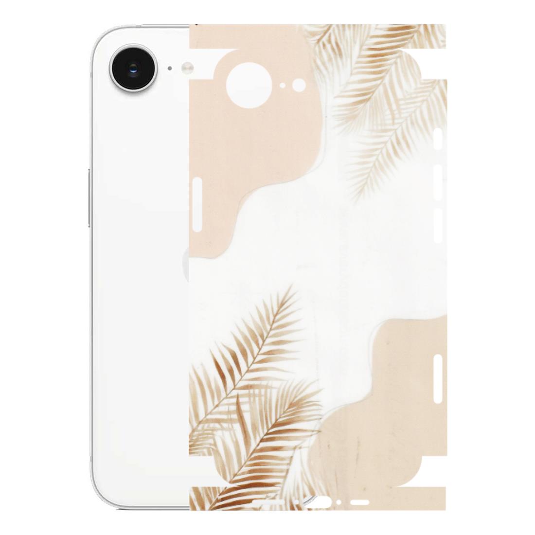 Apple iPhone Skins (All Models) - Gold Petals Abstract - Transparent Finish (T-08) iPhone 16E